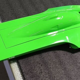 TFL Green Hornet Popeye V4 Carbon Fiber Hydro in Hot Green Gelcoat w/4082/2200kv motor & 180amp ESC. 4s-6s.